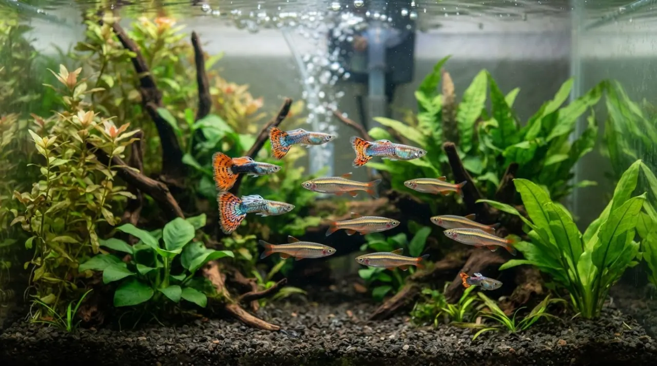 Can Guppies Live With White Cloud Mountain Minnows? guide image