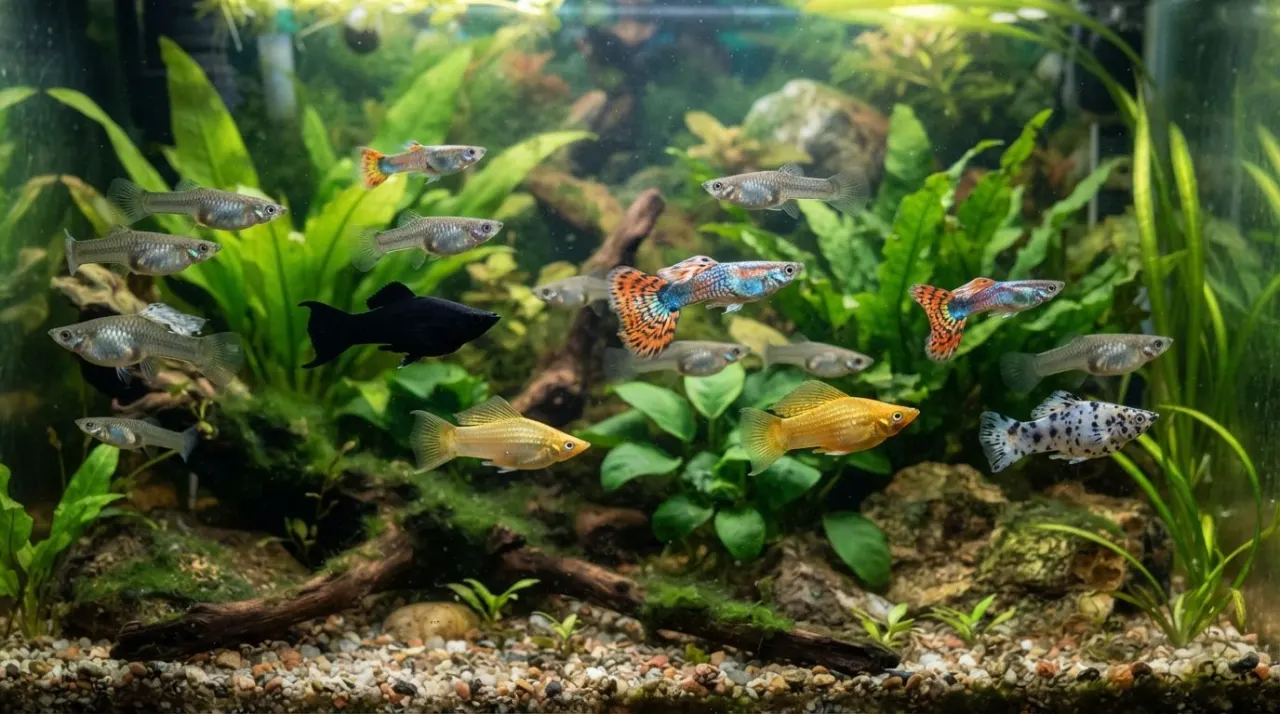 Can Guppies Live With Mollies? guide image