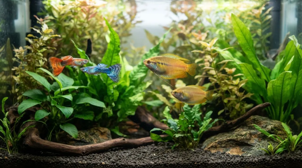 Can Guppies Live With Honey Gouramis? guide image