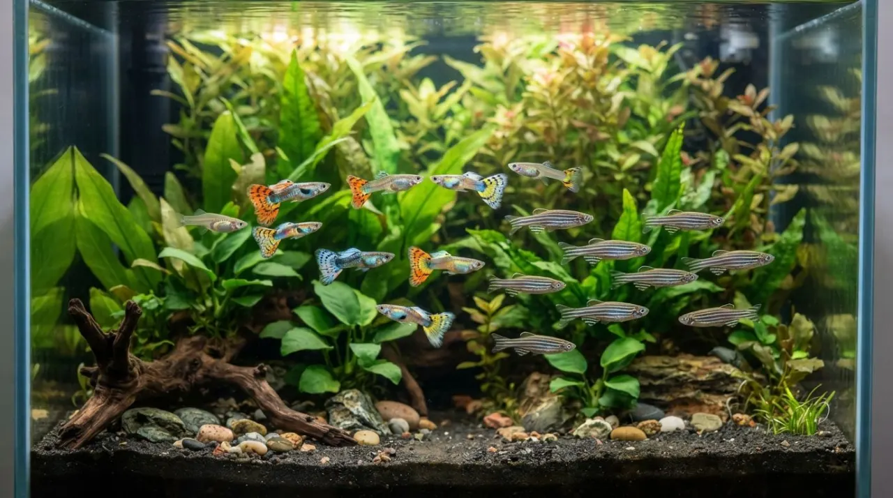Can Guppies Live With Zebra Danios? guide image